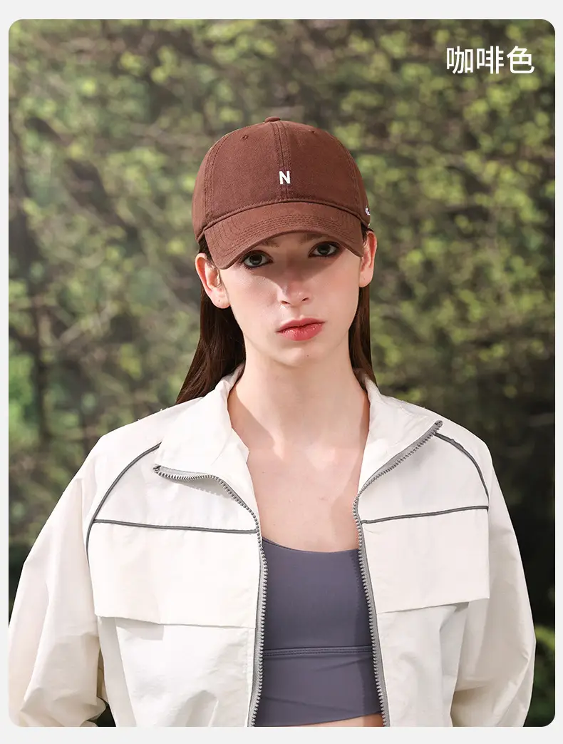 Women Cotton Baseball Cap Blue Green Sun Hat — feature 13