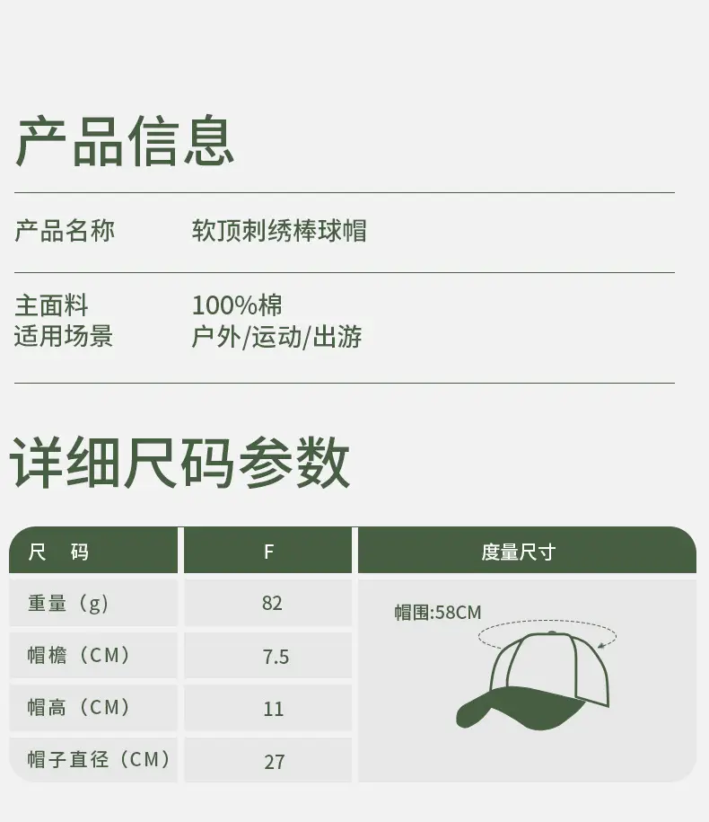 Women Cotton Baseball Cap Blue Green Sun Hat — feature 9
