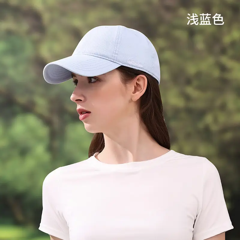 Women Cotton Baseball Cap Blue Green Sun Hat - Image 7