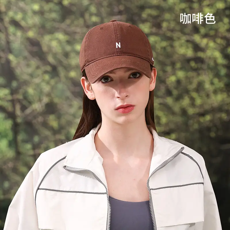 Women Cotton Baseball Cap Blue Green Sun Hat - Image 8