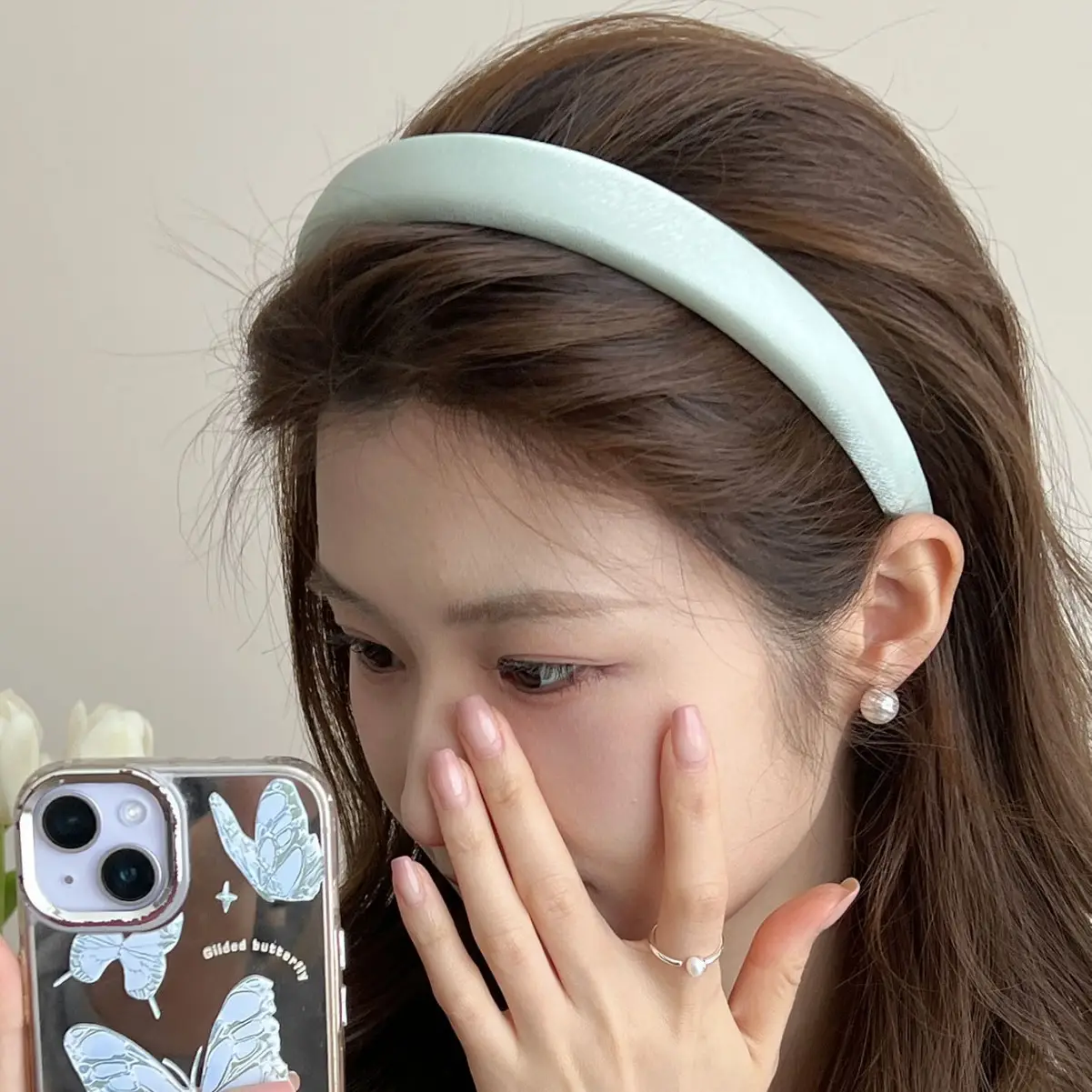 Advanced Sense Solid Color Elegant Hair Band 2024 New Spring - Image 8