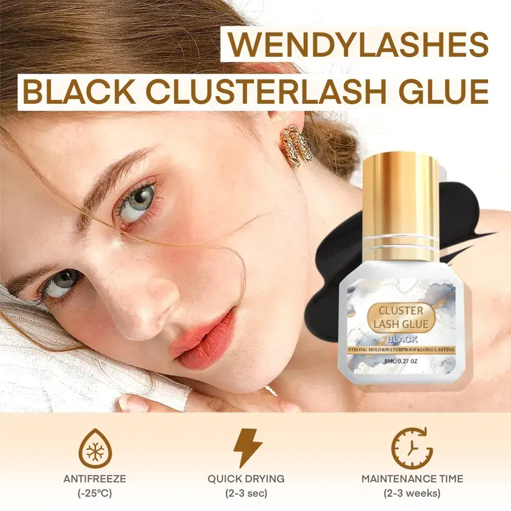 Wendylashes Black Clusterlash Glue for False Eyelashes
