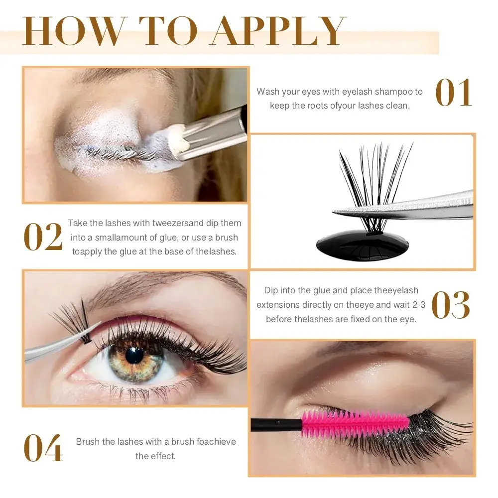 Wendylashes Black Clusterlash Glue for False Eyelashes