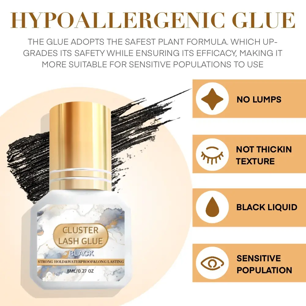 Wendylashes Black Clusterlash Glue for False Eyelashes — feature 3
