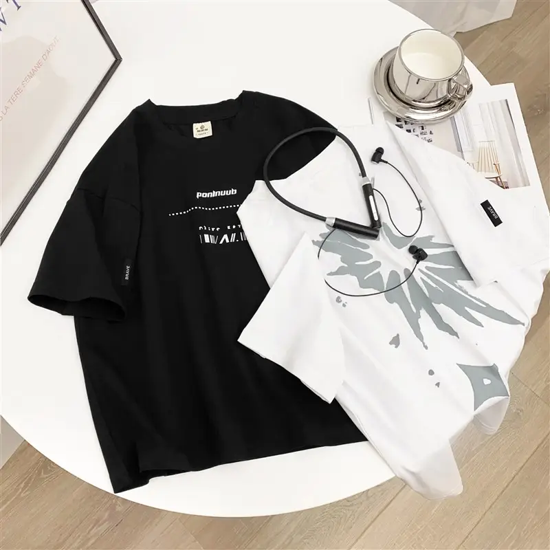 2026 Boys Cotton Graphic T-Shirt White Summer - Image 4