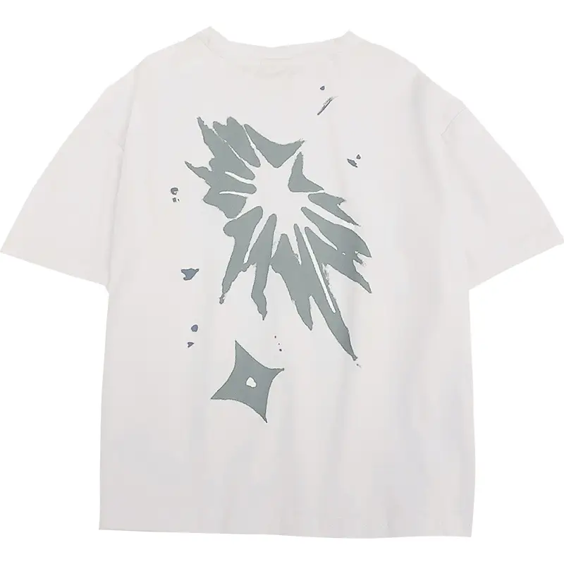 2026 Boys Cotton Graphic T-Shirt White Summer - Image 7