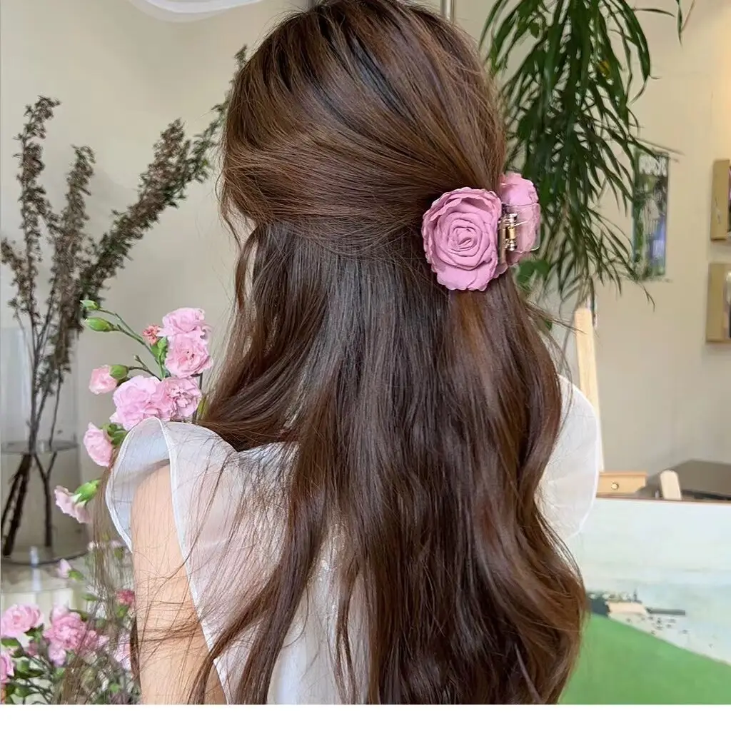 New Chinese Style Hairpin Headwear Rose Clip 2024 - Image 2