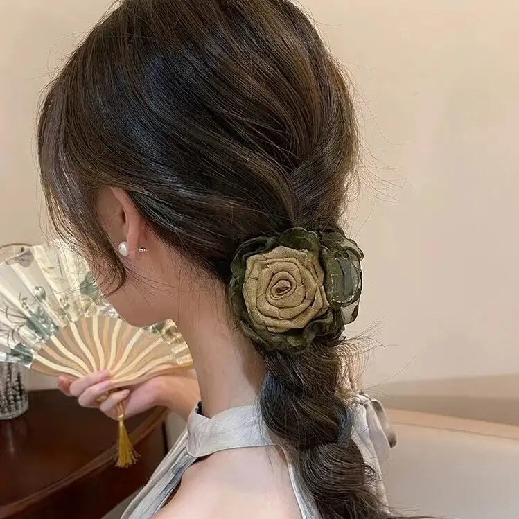 New Chinese Style Hairpin Headwear Rose Clip 2024 - Image 6