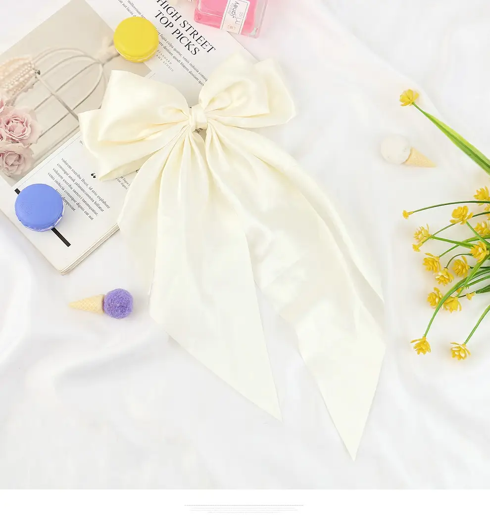 Pink Long Bow Hairpin for Women — feature 13
