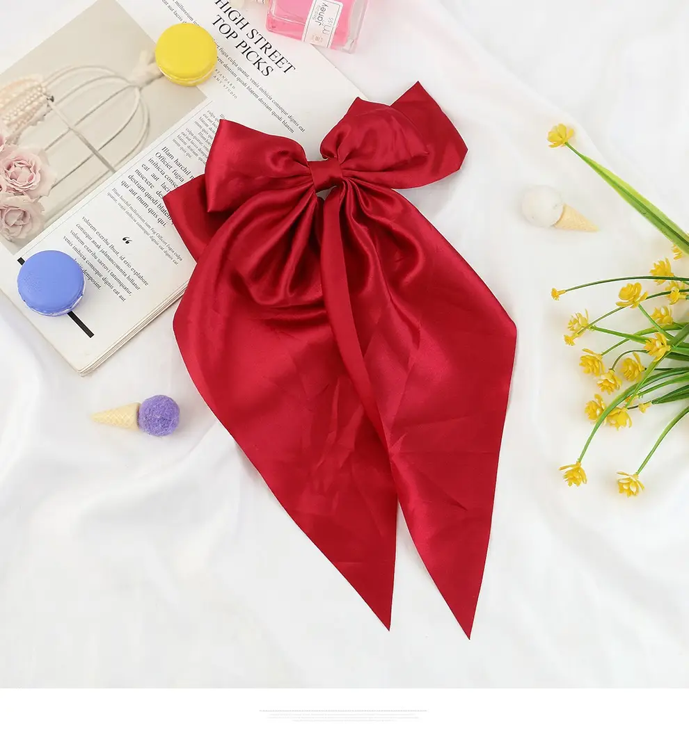 Pink Long Bow Hairpin for Women — feature 16