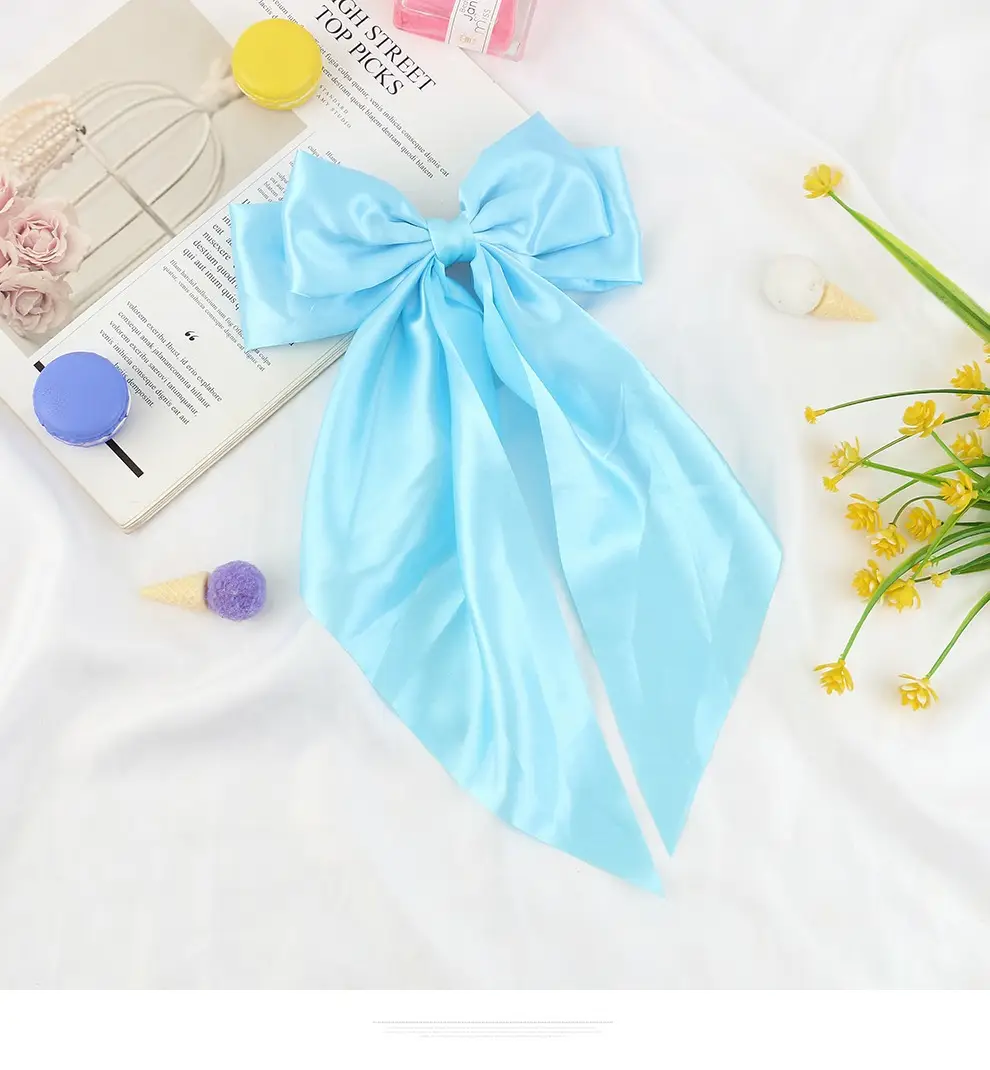 Pink Long Bow Hairpin for Women — feature 17