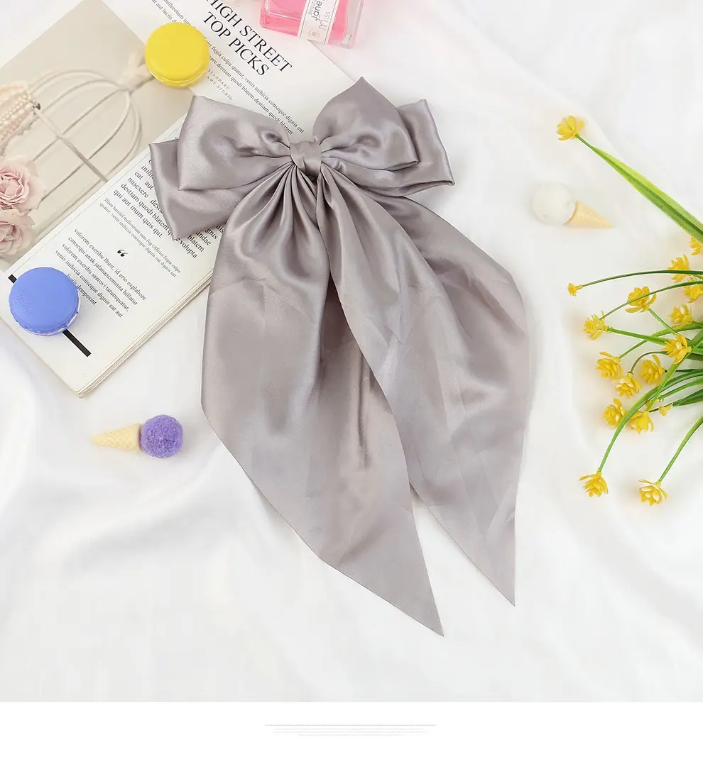 Pink Long Bow Hairpin for Women — feature 18