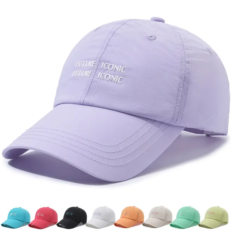 Women Gray Baseball Cap with "HISTORY ICONIC FUTURE" Embroidery - Image 4