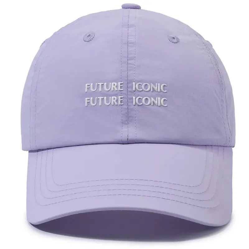 Women Gray Baseball Cap with "HISTORY ICONIC FUTURE" Embroidery - Image 5