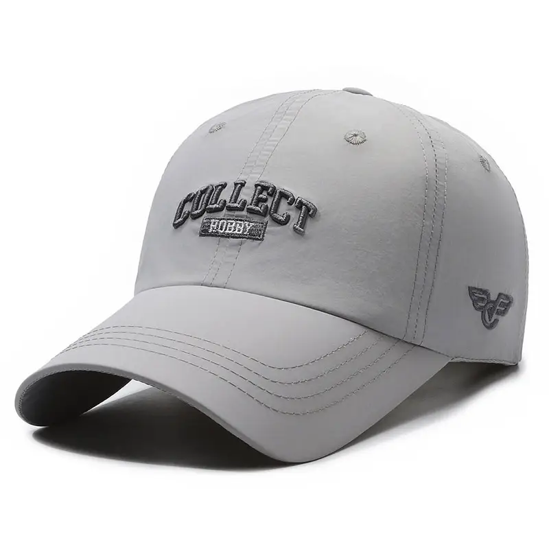 Women Gray Baseball Cap with "HISTORY ICONIC FUTURE" Embroidery - Image 8