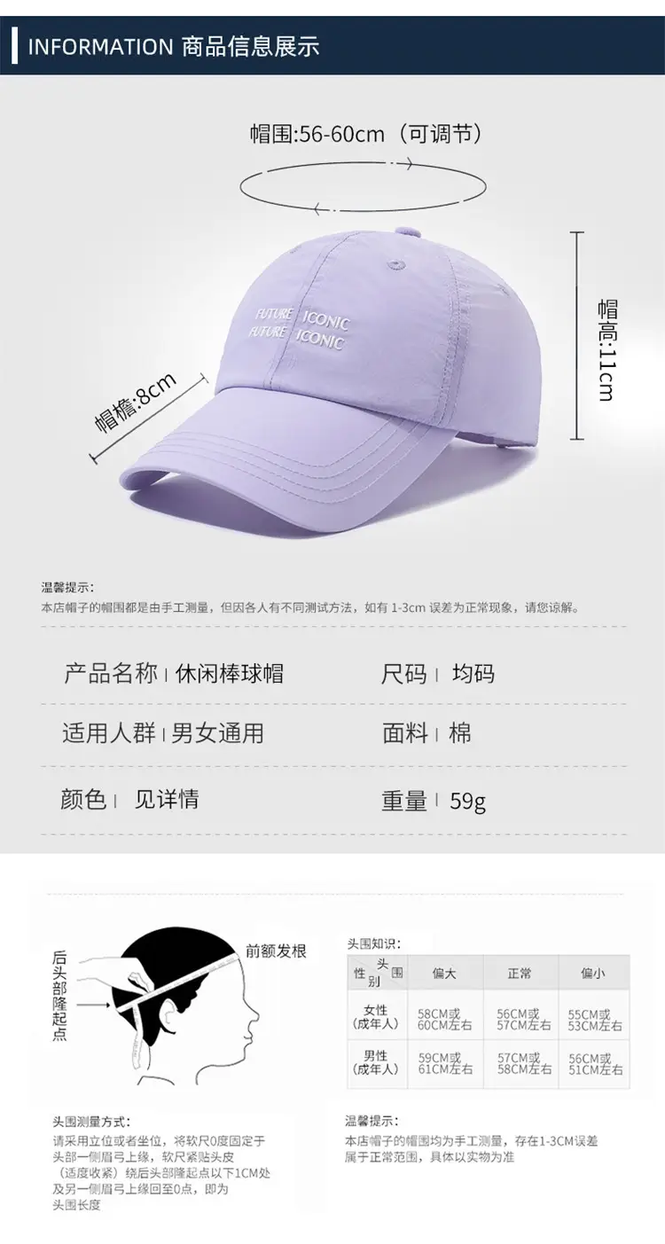 Women Gray Baseball Cap with "HISTORY ICONIC FUTURE" Embroidery — feature 5