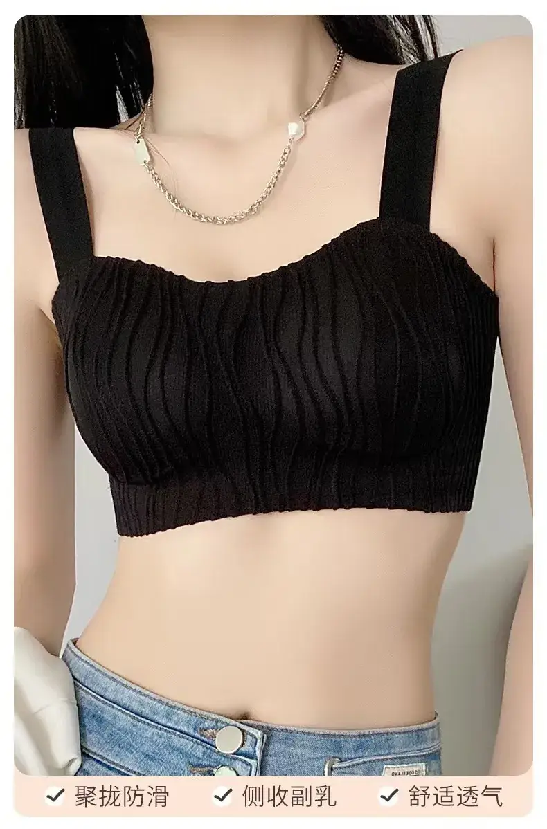 Women's Traceless Underwear Set Small Chest Gather Steel Ring Free — feature 16