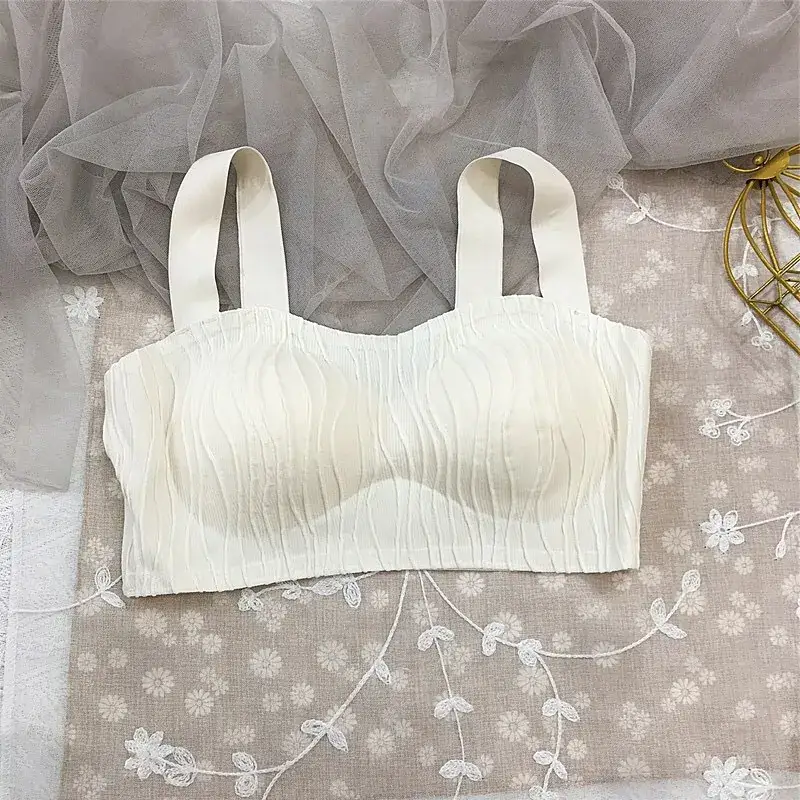 Women's Traceless Underwear Set Small Chest Gather Steel Ring Free — feature 17