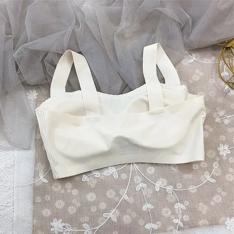 Women's Traceless Underwear Set Small Chest Gather Steel Ring Free — feature 18