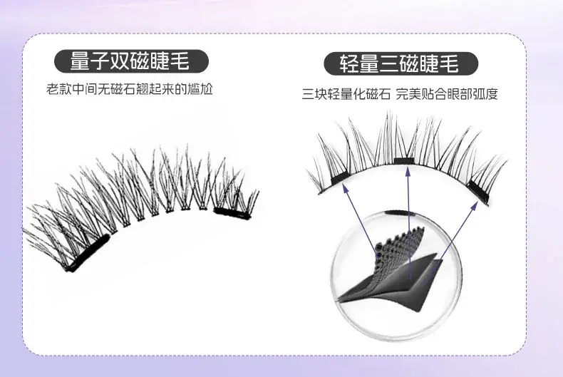 Magnetic False Eyelashes Natural Look 26mm Width — feature 9
