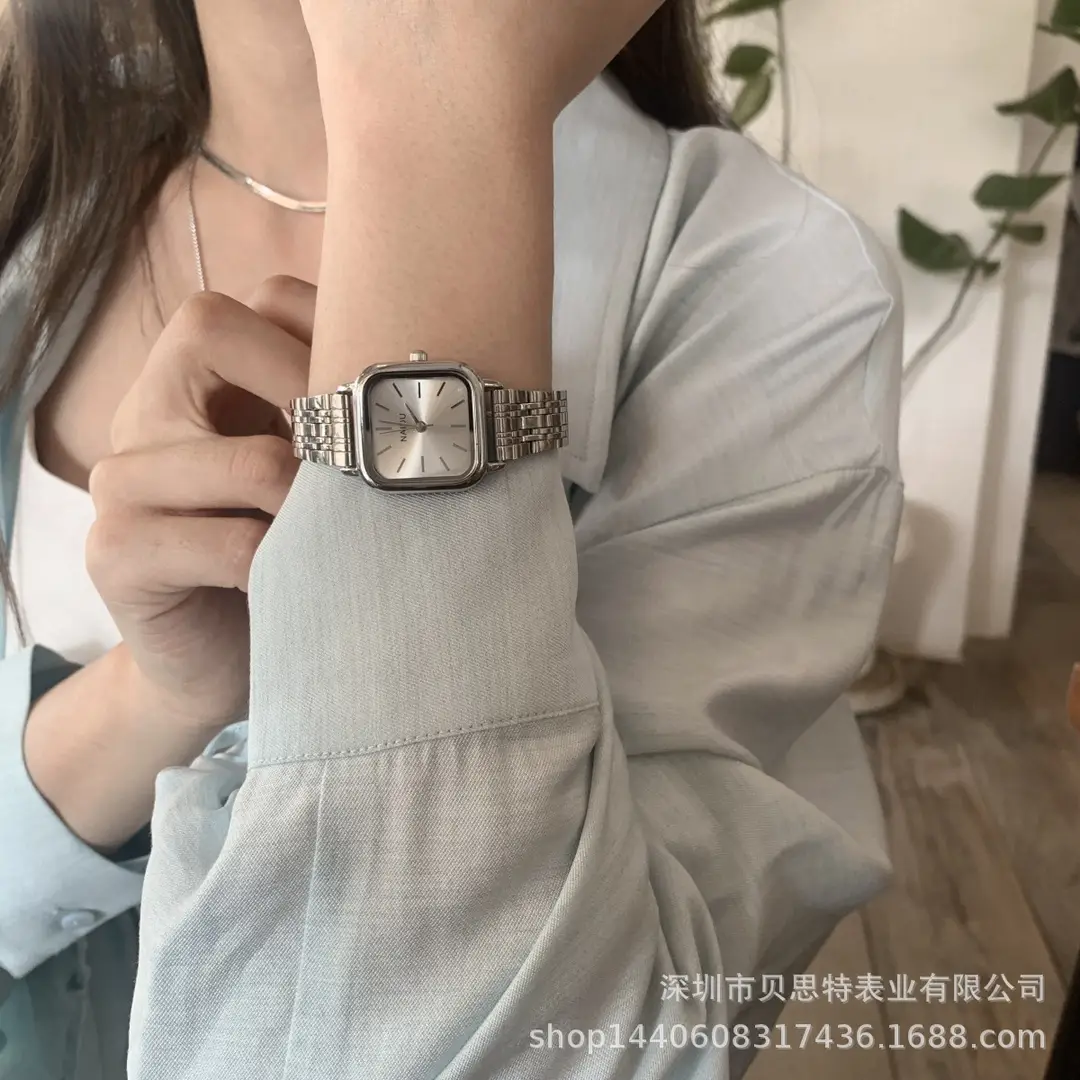 Hot-Selling Cold Style Square Small Dial Watch for Women Ins High-End Simple Elegant Student Steel Band Quartz Watch — feature 14