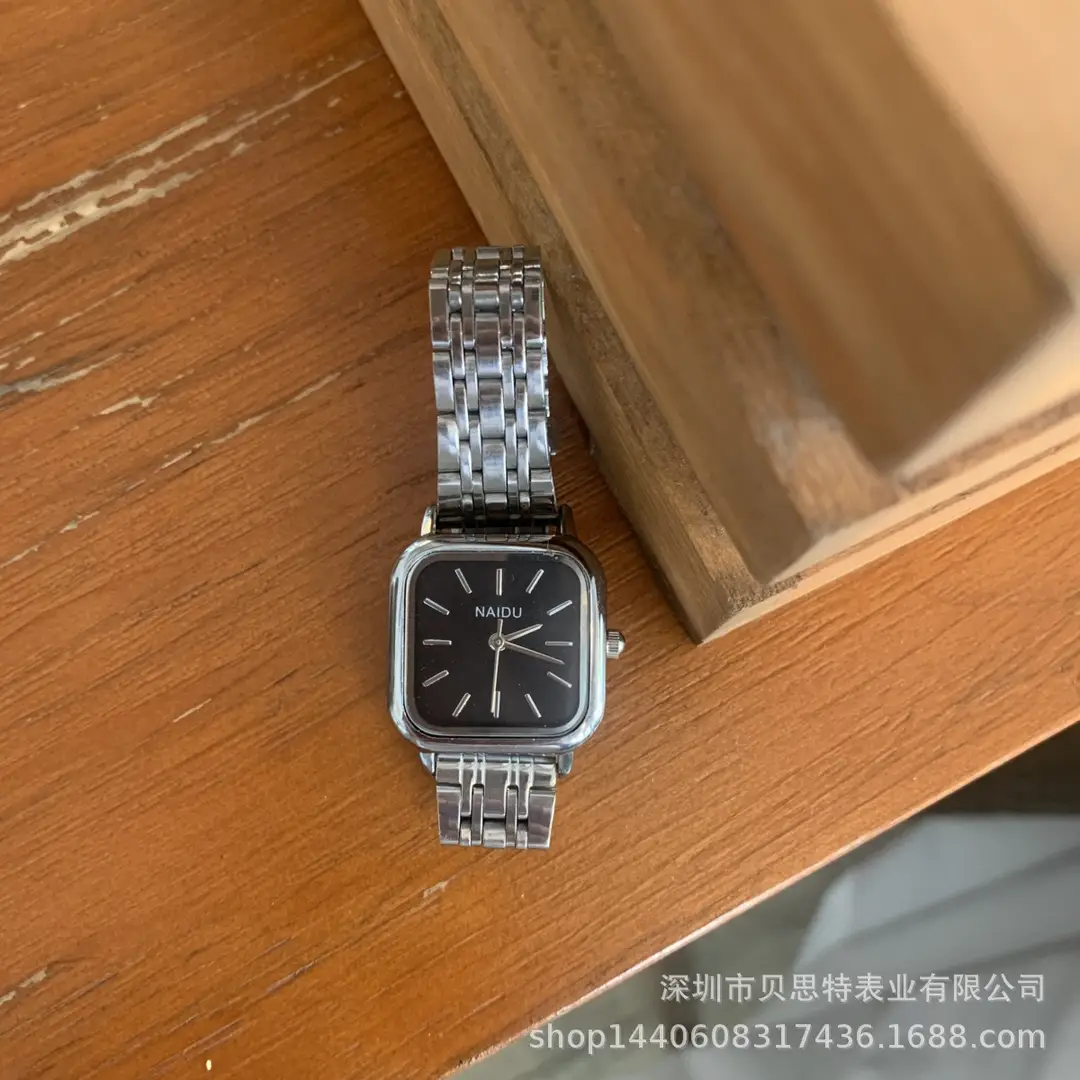 Hot-Selling Cold Style Square Small Dial Watch for Women Ins High-End Simple Elegant Student Steel Band Quartz Watch — feature 28