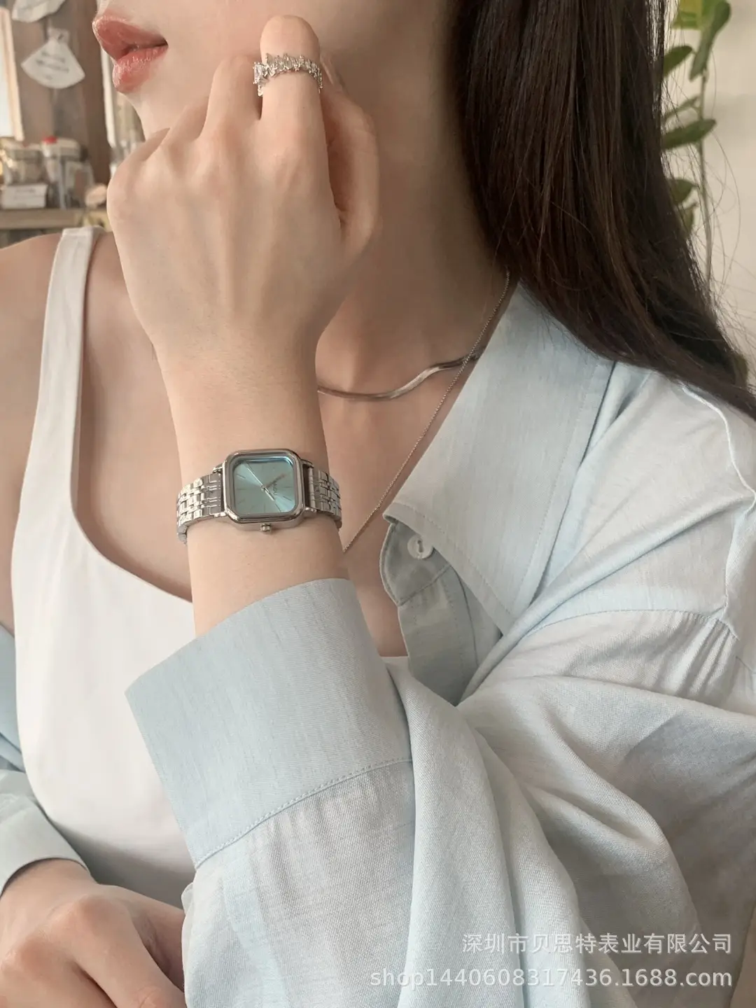 Hot-Selling Cold Style Square Small Dial Watch for Women Ins High-End Simple Elegant Student Steel Band Quartz Watch — feature 7