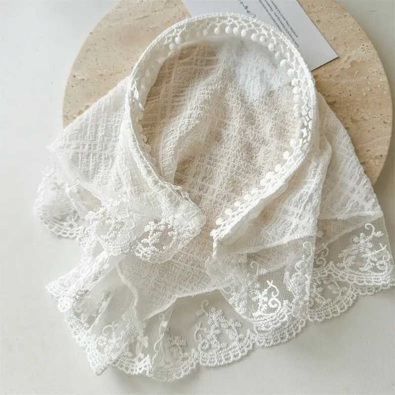 Pink Lace Seersucker Hair Band for Girls — feature 17
