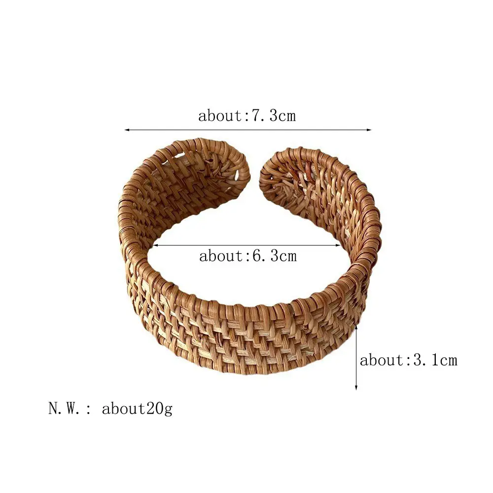 Cross-border Hot-selling Ethnic Style Woven Rattan Bracelet Retro Classic Round All-match Bracelet Fashion Commuter Bracelet — feature 10