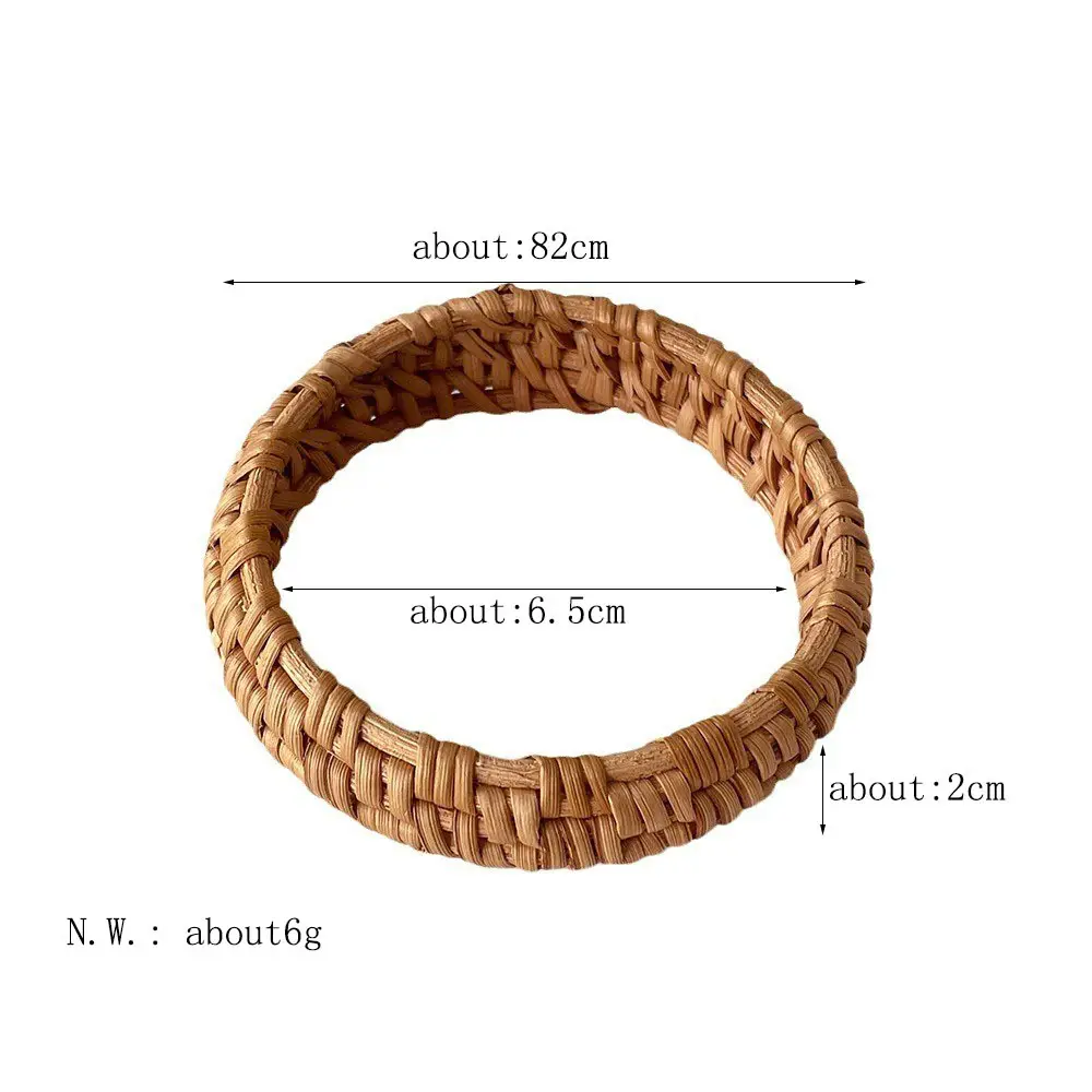 Cross-border Hot-selling Ethnic Style Woven Rattan Bracelet Retro Classic Round All-match Bracelet Fashion Commuter Bracelet — feature 13