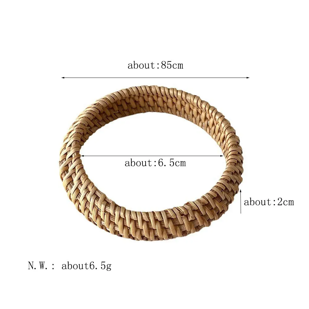 Cross-border Hot-selling Ethnic Style Woven Rattan Bracelet Retro Classic Round All-match Bracelet Fashion Commuter Bracelet — feature 19