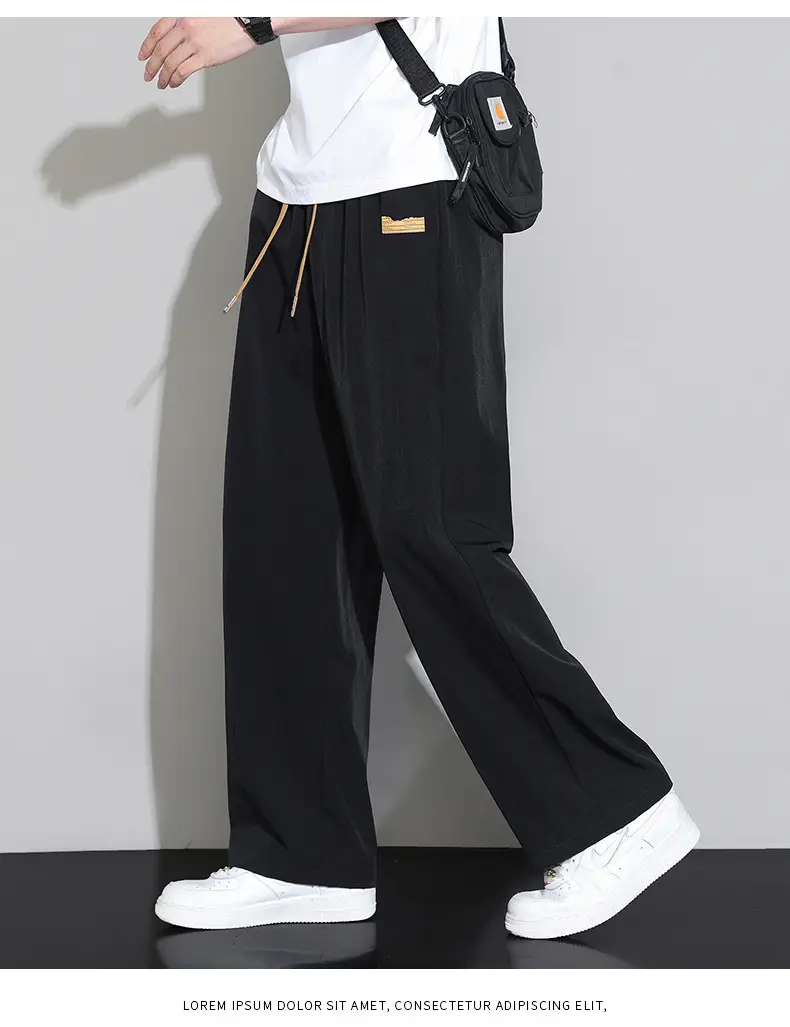 Men's Black Ice Silk Capri Pants 2025 — feature 15