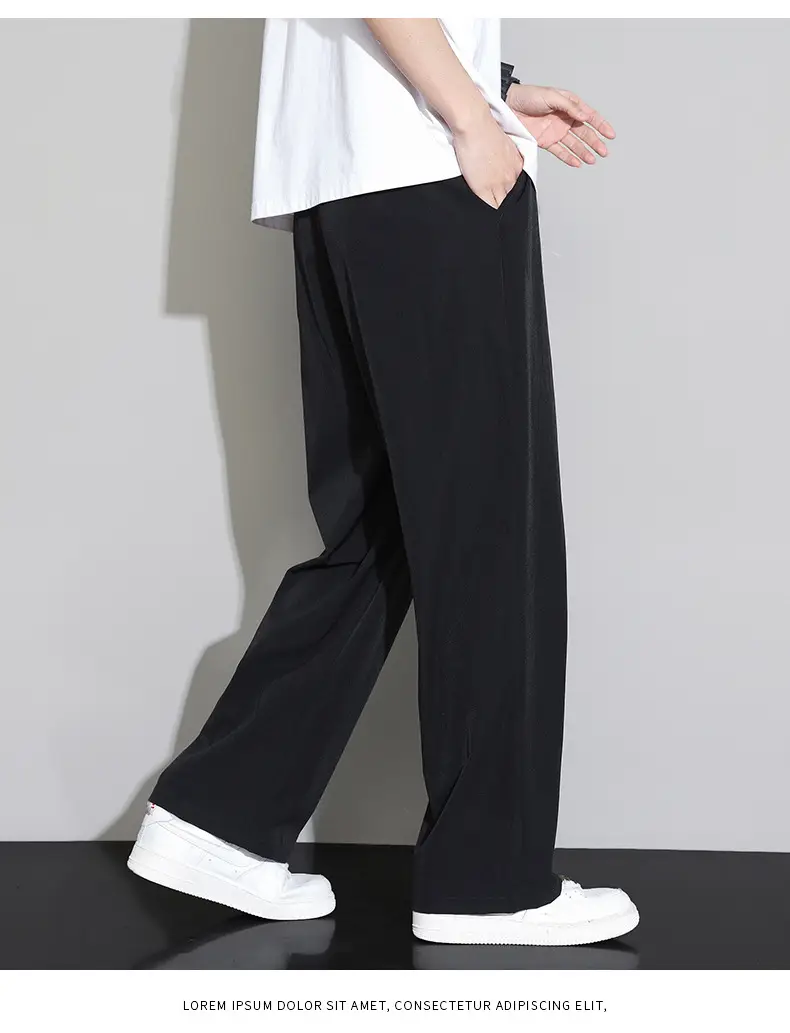 Men's Black Ice Silk Capri Pants 2025 — feature 16