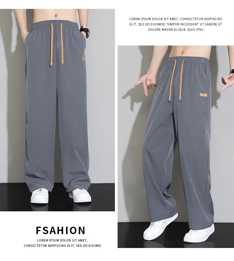 Men's Black Ice Silk Capri Pants 2025 — feature 18