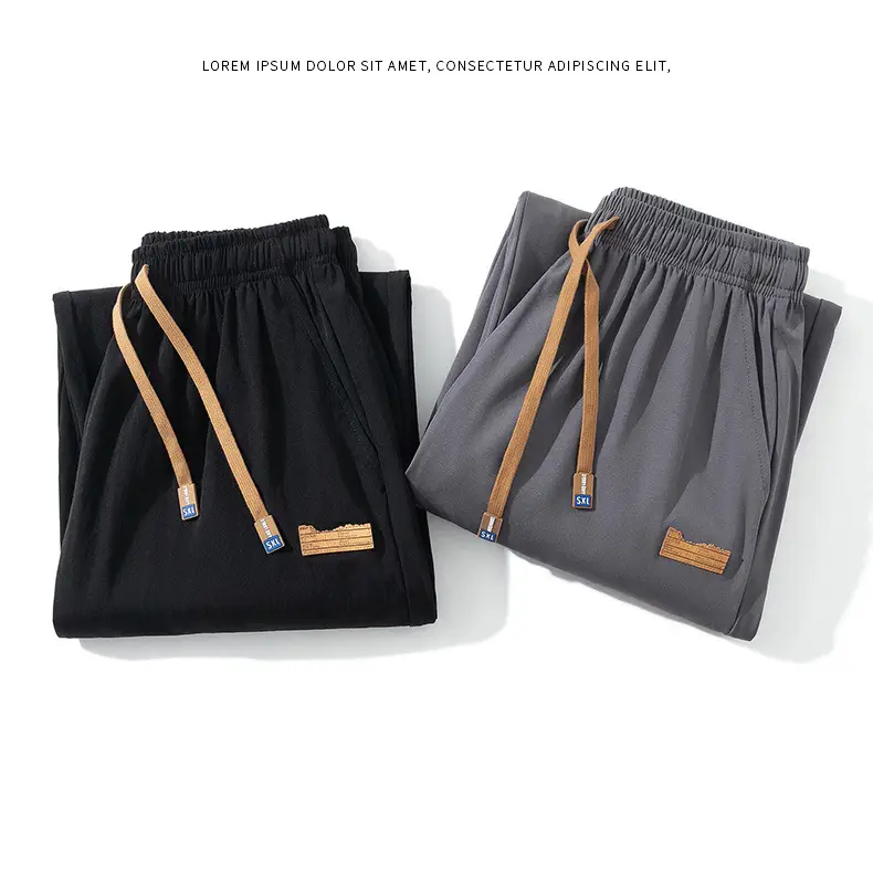 Men's Black Ice Silk Capri Pants 2025 — feature 24