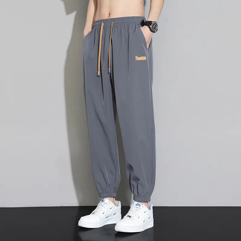 Men's Black Ice Silk Capri Pants 2025 - Image 4