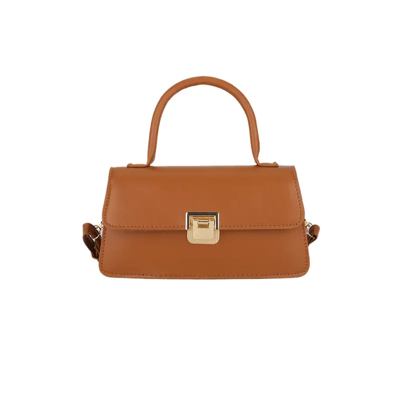 Women's Crossbody Bag Beige Square Lock 2024 - Image 10