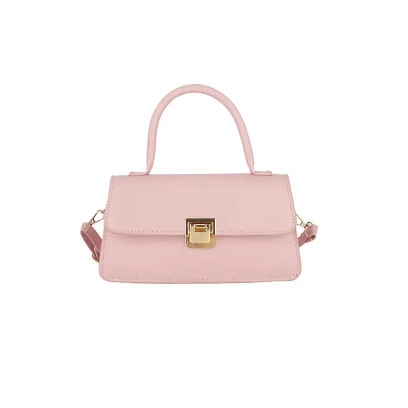 Women's Crossbody Bag Beige Square Lock 2024 - Image 5