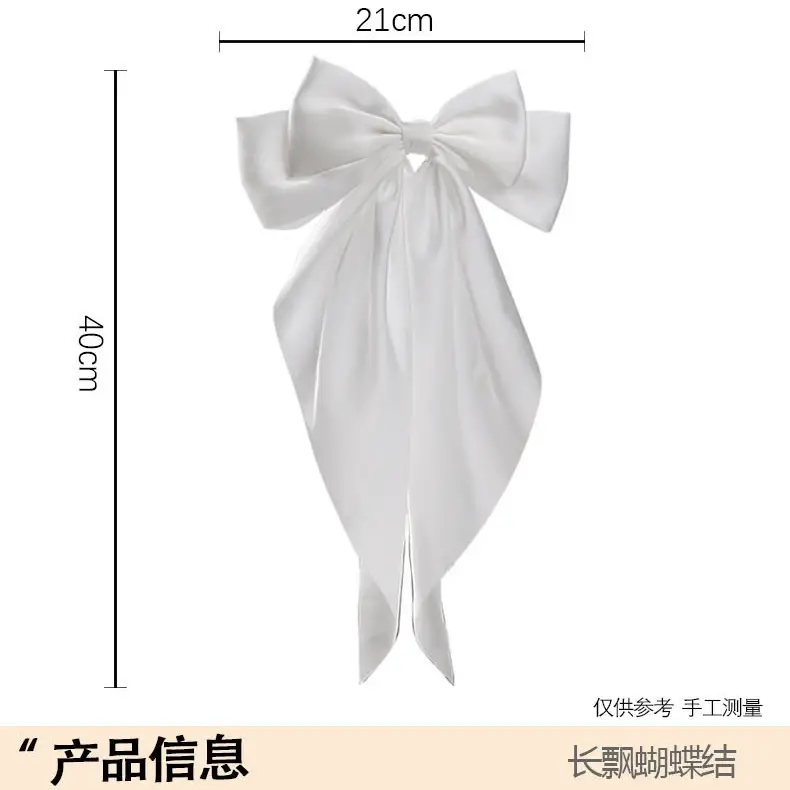 Satin Bow Hairpin for Women Cream High Quality - Image 29