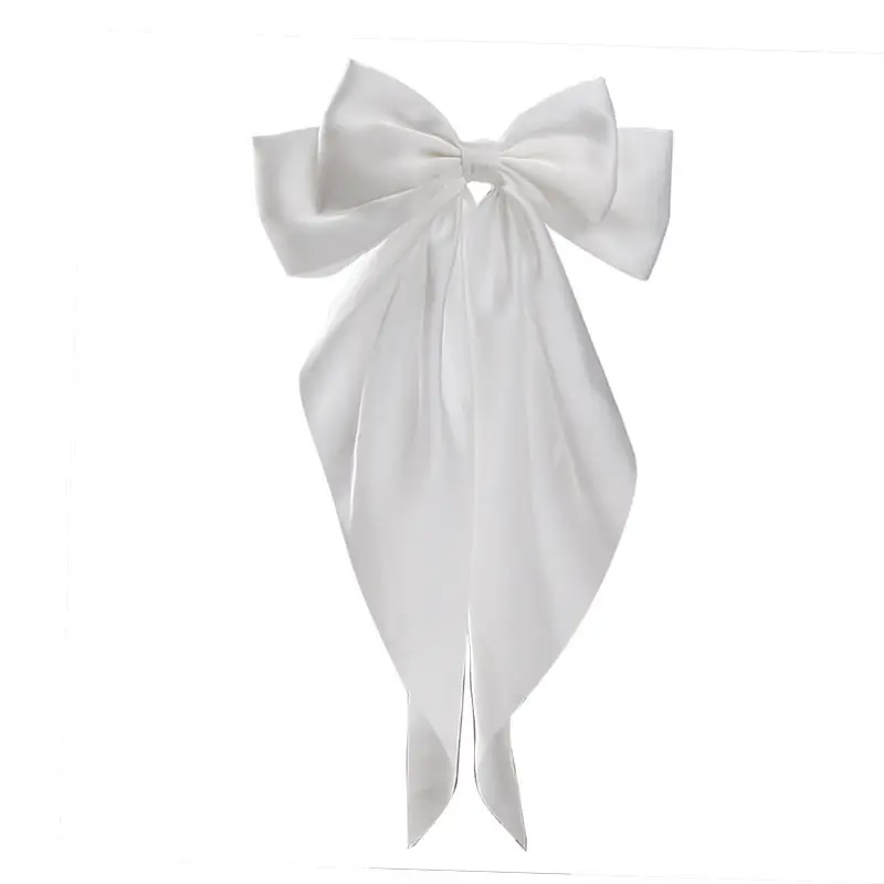 Satin Bow Hairpin for Women Cream High Quality - Image 30