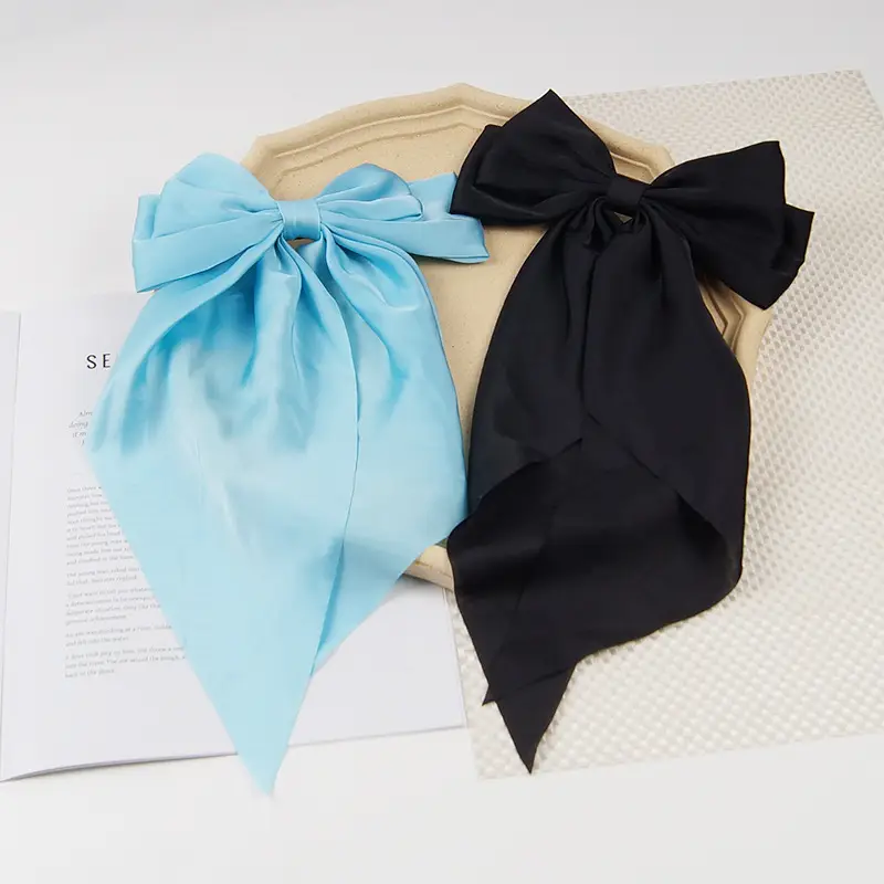 Satin Bow Hairpin for Women Cream High Quality — feature 11