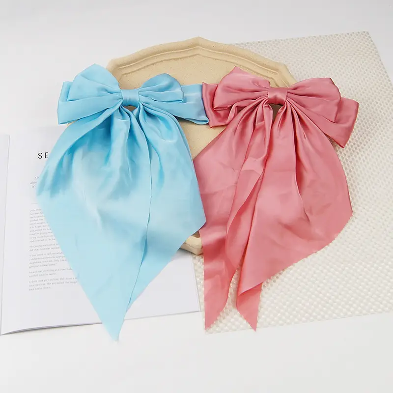 Satin Bow Hairpin for Women Cream High Quality — feature 23