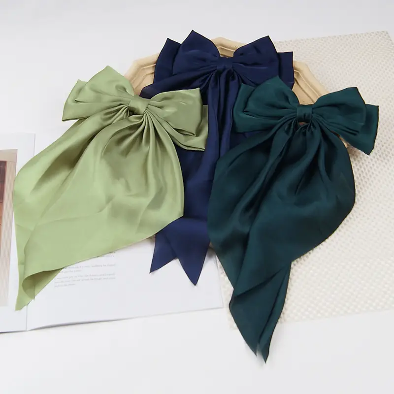 Satin Bow Hairpin for Women Cream High Quality — feature 9