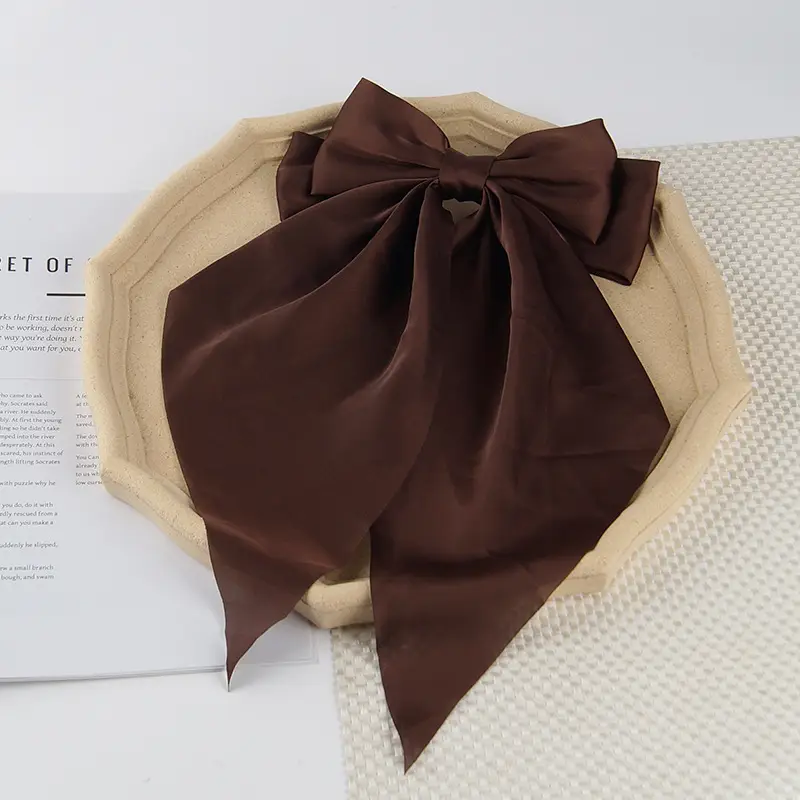 Satin Bow Hairpin for Women Cream High Quality - Image 21