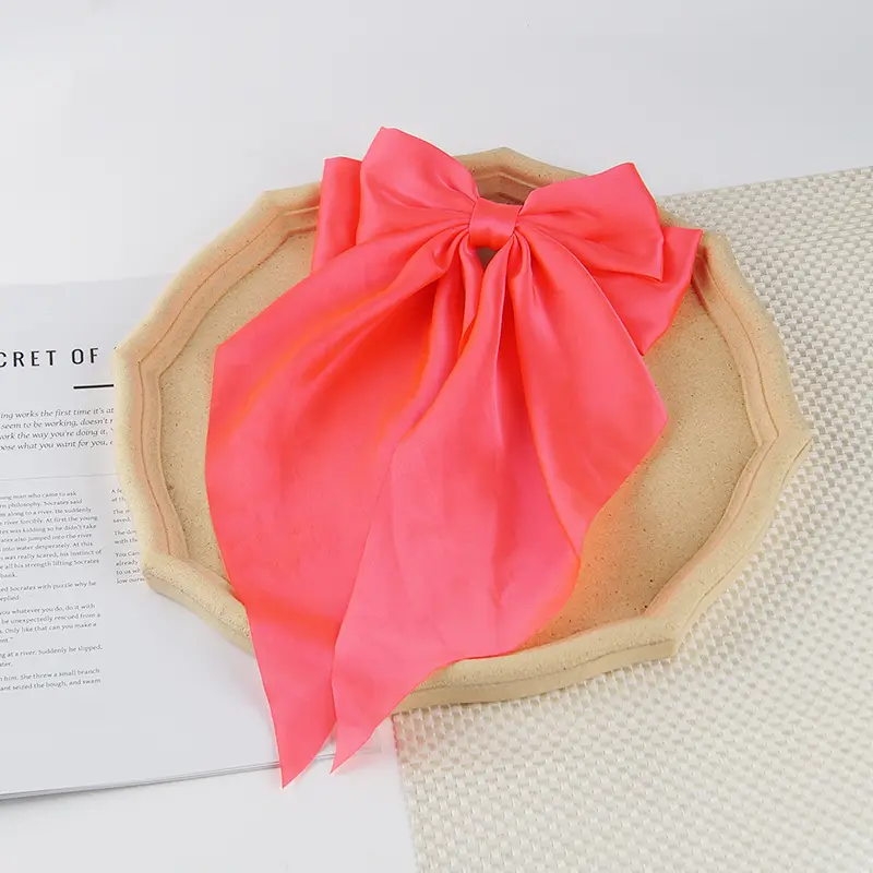 Satin Bow Hairpin for Women Cream High Quality - Image 25