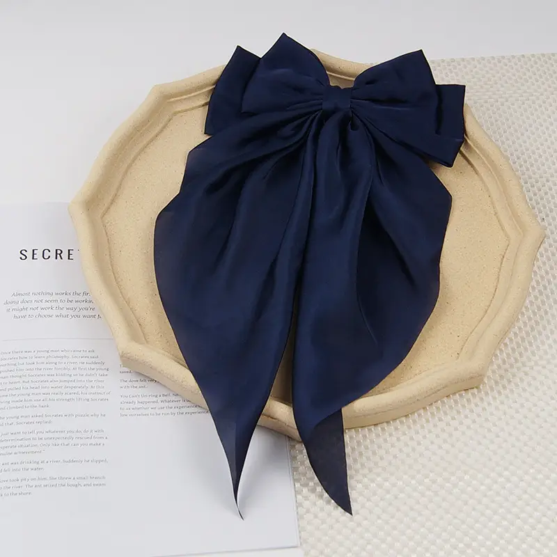 Satin Bow Hairpin for Women Cream High Quality - Image 19