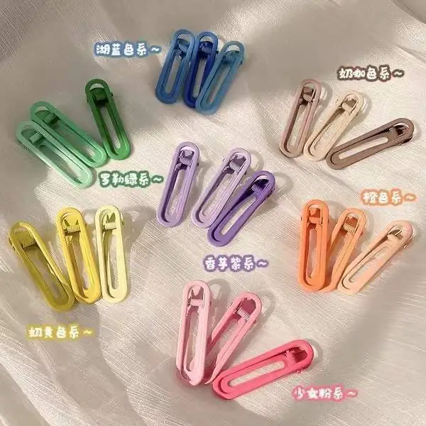 Colorful One-Carrot Hair Clips for Girls - Image 8