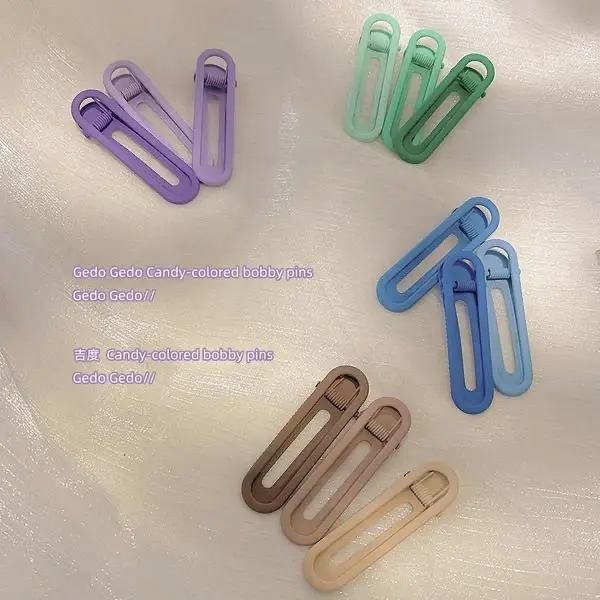 Colorful One-Carrot Hair Clips for Girls - Image 9