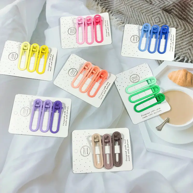 Colorful One-Carrot Hair Clips for Girls - Image 11