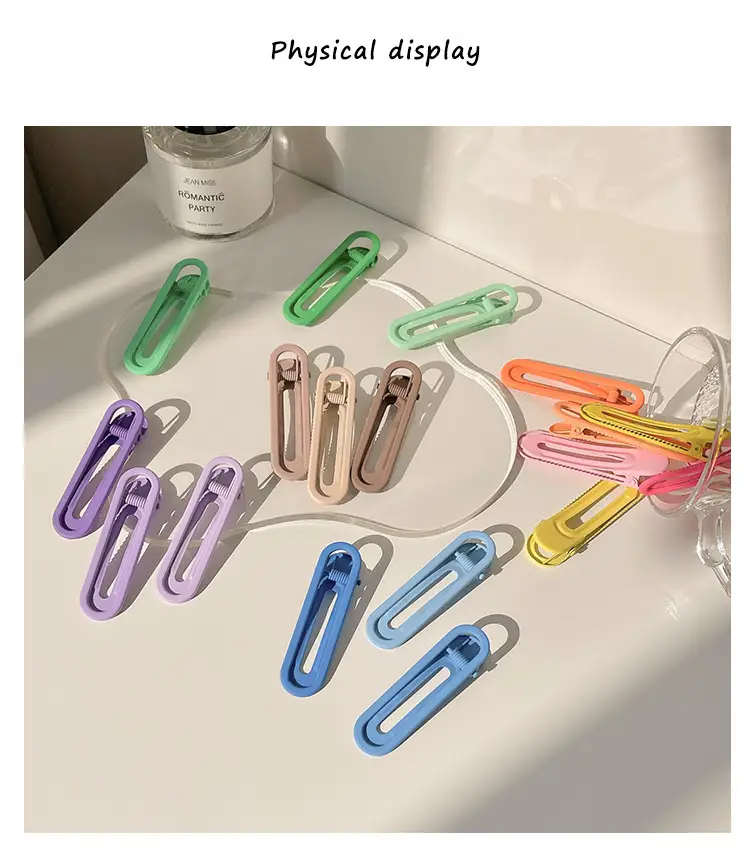 Colorful One-Carrot Hair Clips for Girls — feature 5